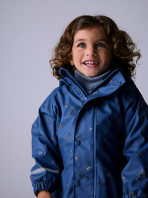 NAME IT Fleece Regn Dragt Dry10 Vintage Indigo
