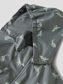 NAME IT Fleece Regndragt Dry10 Balsam Green Dino