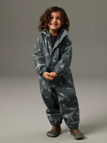 NAME IT Fleece Regndragt Dry10 Balsam Green Dino