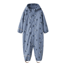 NAME IT Regndragt Dry10 Fleece Country Blue