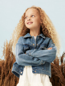 NAME IT Denim Jakke Mila Medium Blue Denim