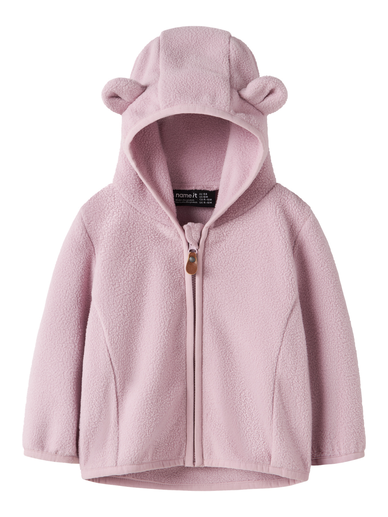Name It Fleecejakke - NbnMeeko - Keepsake Lilac m. Ører