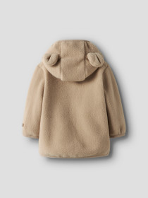 NAME IT Fleece Jakke Meeko Silver Mink