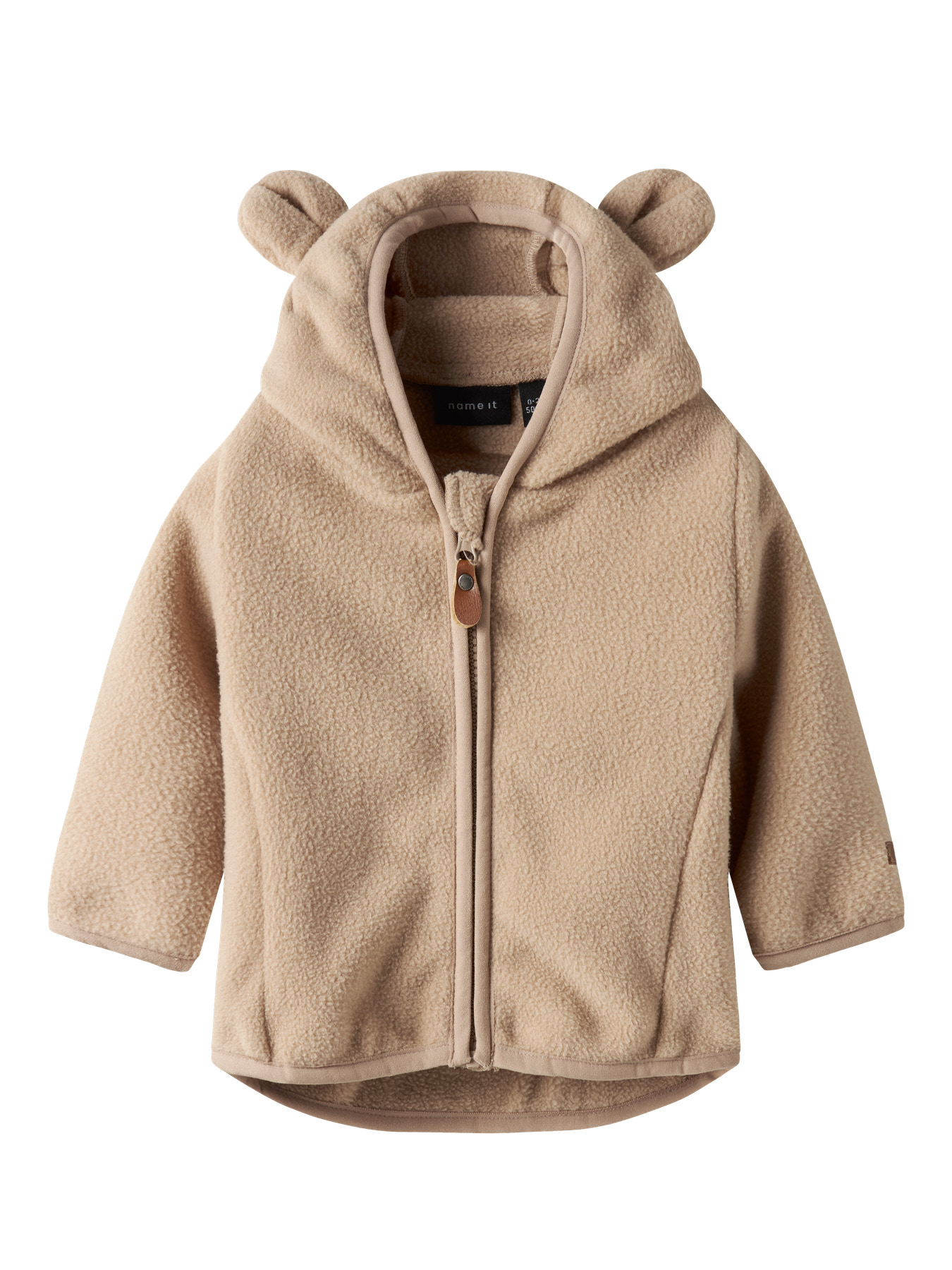 NAME IT Fleece Jakke Meeko Silver Mink