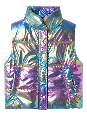 NAME IT Shiny Vest Molina Amethyst Orchid