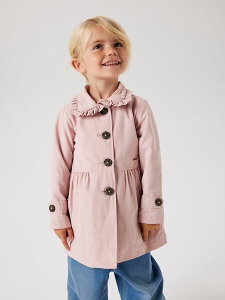 Name It Trench Coat Madelin Pale Mauve