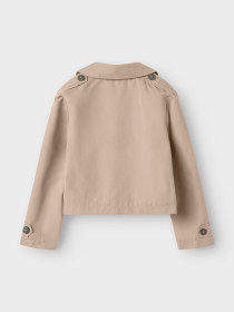 NAME IT Nkfmadelin Trench Coat Short - Savannah Tan