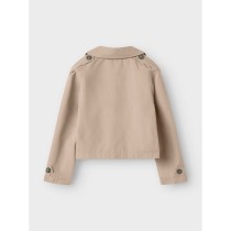 NAME IT Nkfmadelin Trench Coat Short - Savannah Tan