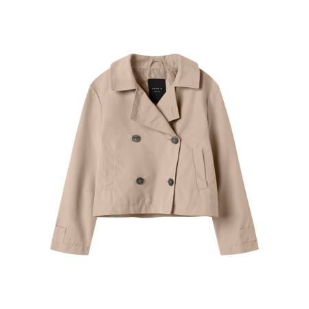 NAME IT Kort Trench Coat Madelin Savannah Tan