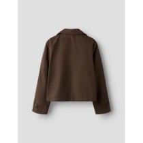 NAME IT Nkfmadelin Trench Coat Short - Chocolate Brown