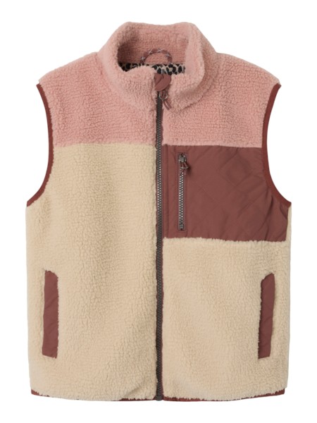 NAME IT Teddy Vest Monica Fog
