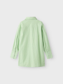 NAME IT Skjorte Oversize Long Bistripe Arcadian Green Stripe