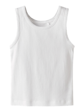 Name It Top Lucent Hvid - Str. 7-8y 122/128cm