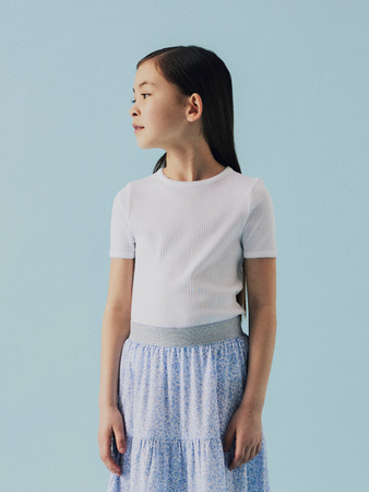 NAME IT Slim T-shirt Fikate Lucent White