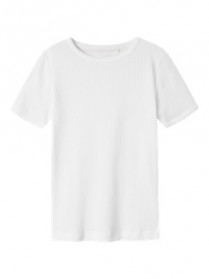 NAME IT Slim T-shirt Fikate Lucent White