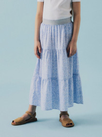 NAME IT Maxi Skirt Frikkalina Xenon Blue