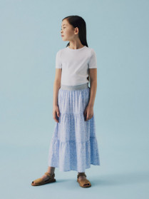 NAME IT Maxi Skirt Frikkalina Xenon Blue