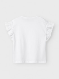 NAME IT Kort Top Hrejaline Lucent White