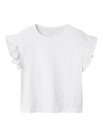 NAME IT Kort Top Hrejaline Lucent White