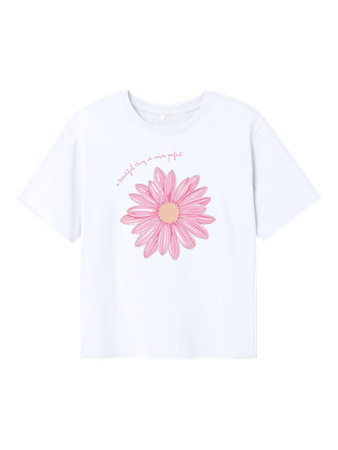 NAME IT T-shirt Helka Lucent White