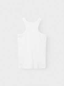 NAME IT Top Halter Slim Hellemie Lucent White