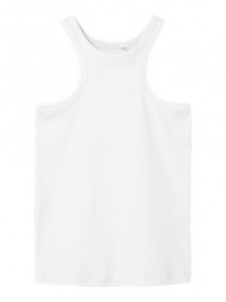 NAME IT Top Halter Slim Hellemie Lucent White
