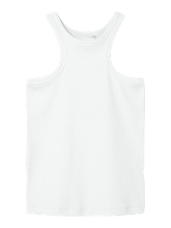 NAME IT Top Halter Slim Hellemie Lucent White