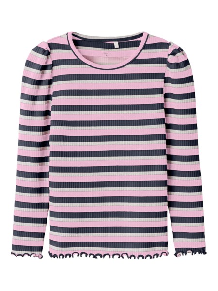 NAME IT Glimmer Rib Bluse Balisa Black