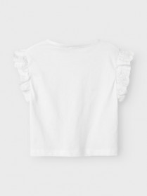 NAME IT Kort Top Hrejaine Lucent White
