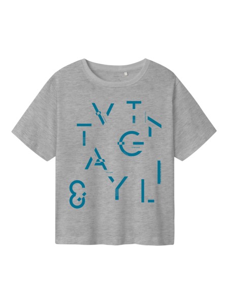 NAME IT T-Shirt Bennibo Light Grey Melange