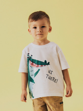 Name It Helge T-shirt - Lucent White