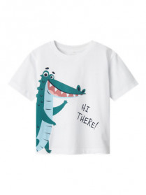 NAME IT T-shirt Helge Lucent White
