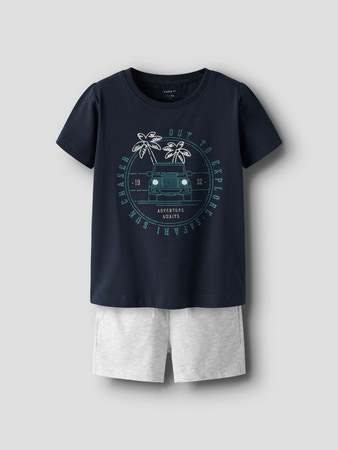 NAME IT Shorts & T-shirt Sæt Jaspen Dark Sapphire