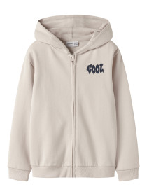 NAME IT Sweat Cardigan Pumice Stone Cool