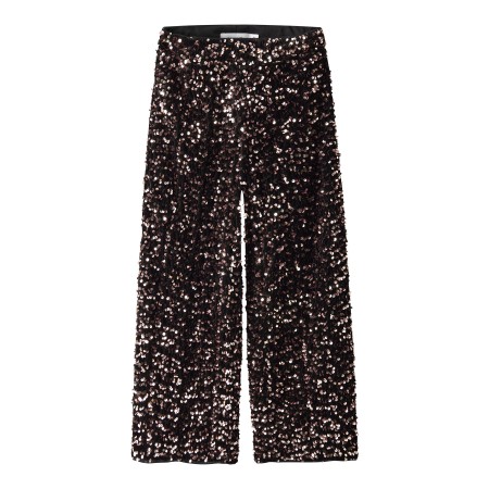 NAME IT Paillet Wide Bukser Runica Copper Black billede