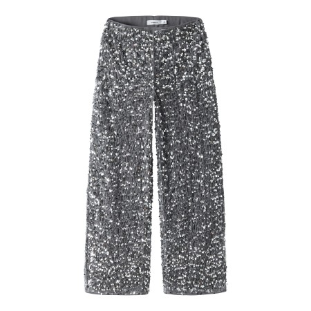 NAME IT Paillet Wide Bukser Runica Lava Smoke billede