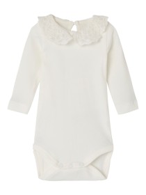 NAME IT Langærmet Body Bona Cloud Dancer