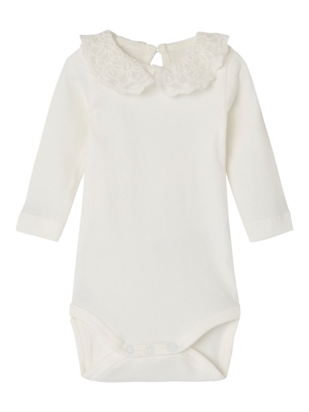 NAME IT Langærmet Body Bona Cloud Dancer