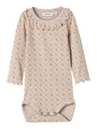 LIL ATELIER Langærmet Body Gago Kug Gray Morn