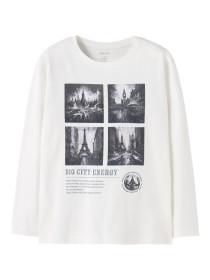 NAME IT Bluse Voto Cloud Dancer Paris Photo