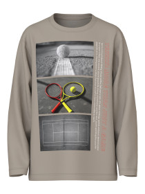 NAME IT Langærmet Bluse Voto Vintage Khaki Tennis