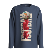 NAME IT Bluse Voto Vintage Indigo Football