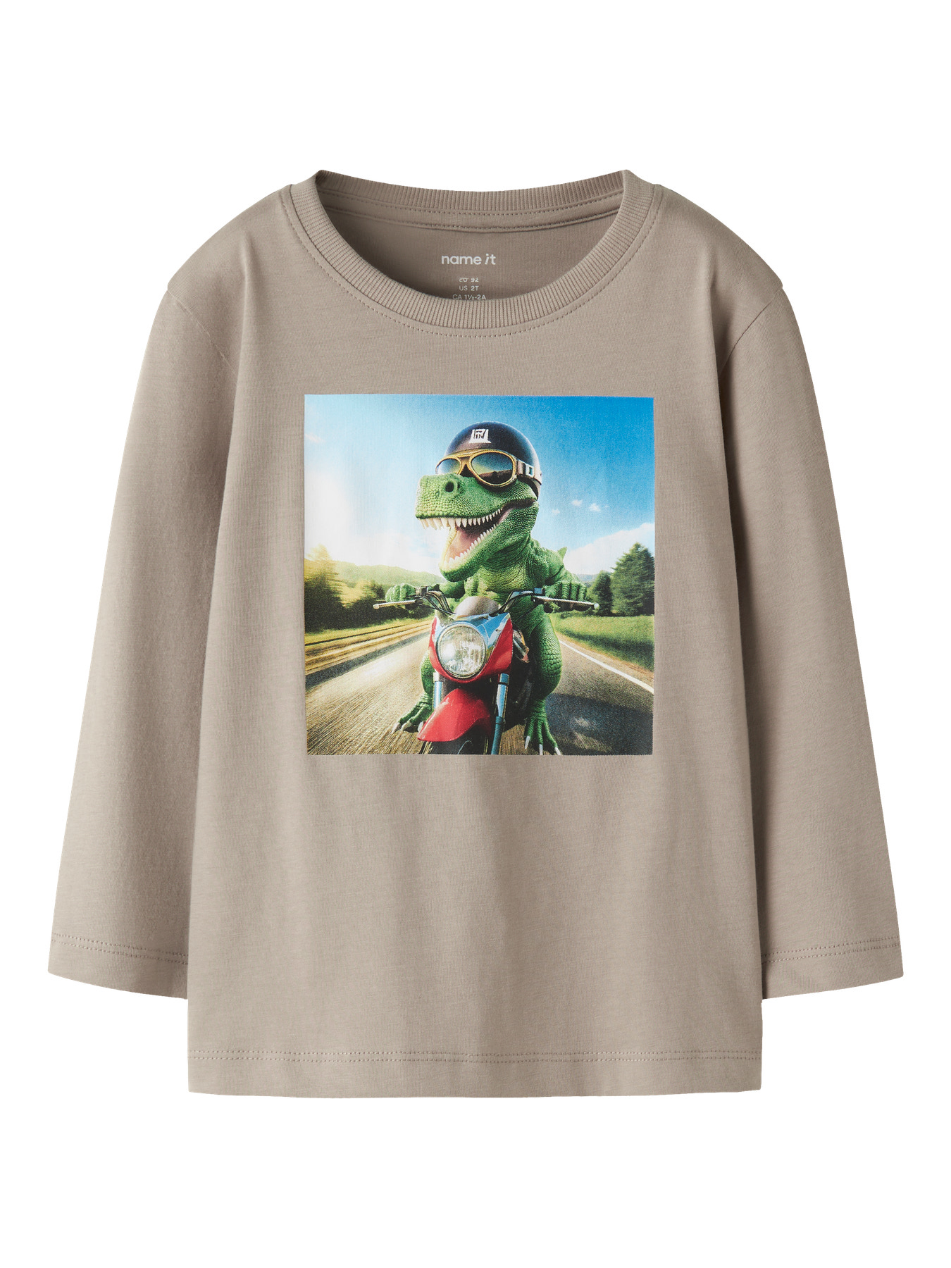 Name It Bluse - NmmVoto - Vintage Khaki/Dino Motorcycle