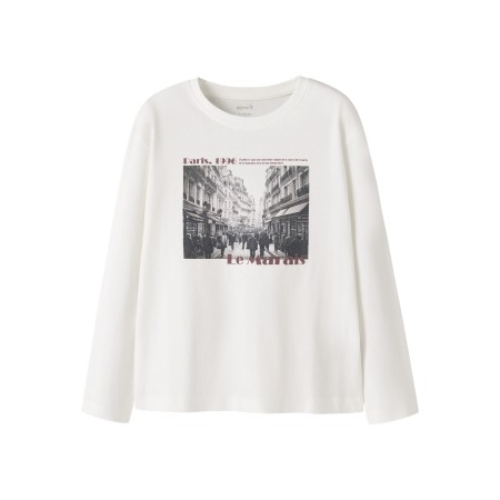 NAME IT Bluse Votea Cloud Dancer Le Marais