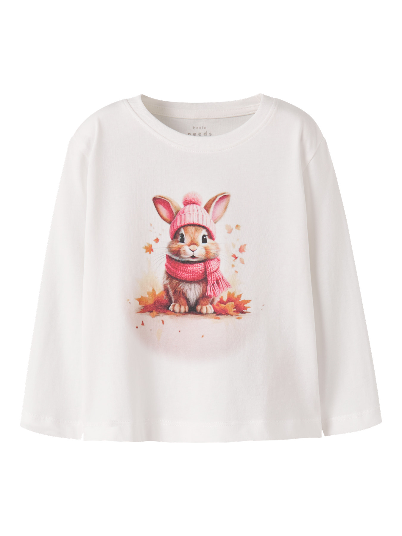 NAME IT Langærmet Bluse Votea Cloud Dancer Autumn Bunny