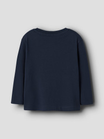 NAME IT Langærmet Bluse Votea Navy Blazer Hot Cocoa Unicorn