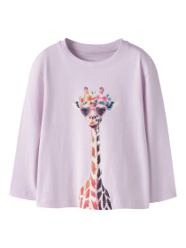 NAME IT Bluse Votea Lavender Fog Giraffe