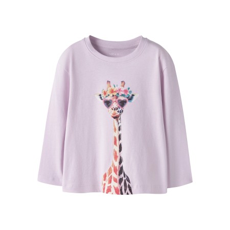 Name It Bluse - NmfVotea - Lavender Fog/Giraffe Sunglasses