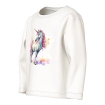 NAME IT Bluse Votea Cloud Dancer Pink Unicorn