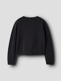 NAME IT Nkfvanita Ls Short Rlx Sweat Unb - Black La District